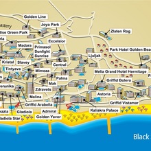 Hartile statiunilor din Bulgaria - Golden Sands