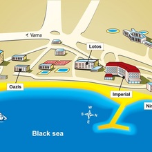 Hartile statiunilor din Bulgaria - Riviera
