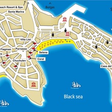 Hartile statiunilor din Bulgaria - Sozopol