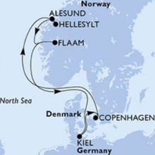 Croaziere de grup Fiordurile Norvegiei, MSC Euribia din Copenhaga