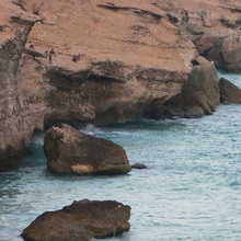 SALALAH, Oman - Stânci și coastă spectaculoasă în Salalah, Oman