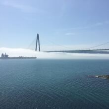 Circuit Fascinanta Cappadocie și Istanbul - Podul Bosfor și vapor pe strâmtoare