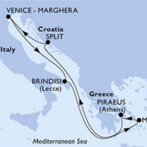 Croaziera pe Mediterana de Est cu MSC Armonia